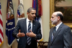 Barack Obama And Ben Bernanke