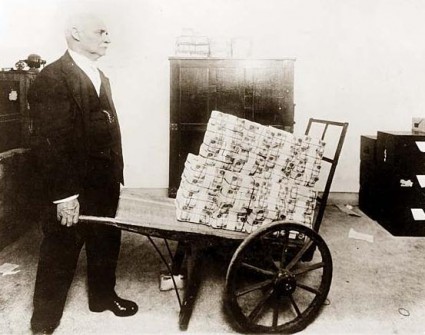 Wheelbarrow of Money