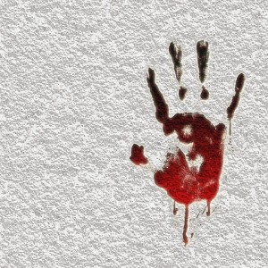 crime criminal murder reprint blood effect finger - Public Domain