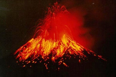 Volcano Erupting - Public Domain