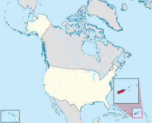 Puerto Rico Map On A Globe - Photo by TUBS