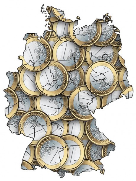 Germany Euro Map - Public Domain
