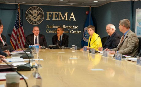 Barack Obama At FEMA - Public Domain