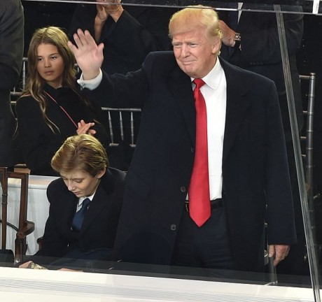 Trump At The Inaugural Parade - Public Domain