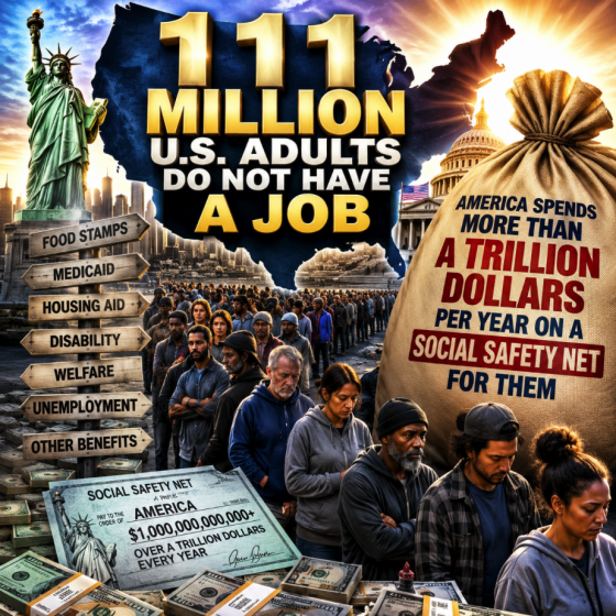 111 Million U.S. Adults Do Not Have A Job And America Spends More Than A Trillion Dollars Per Year On A Social Safety Net For Them
