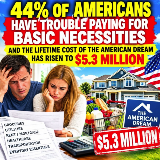 44% Of Americans Have Trouble Paying For Basic Necessities And The Lifetime Cost Of The American Dream Has Risen To $5.3 Million