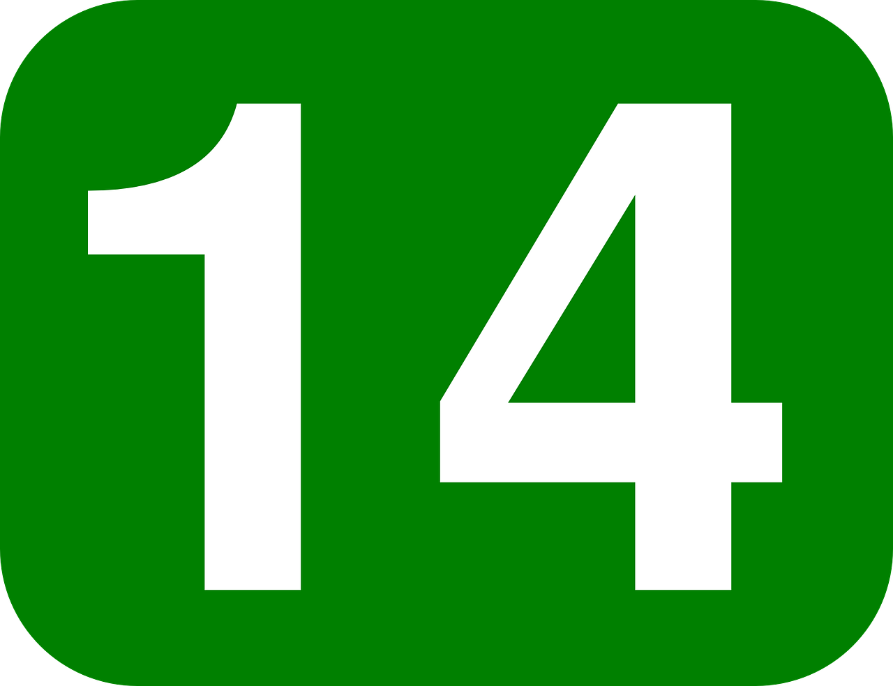 5 14 число. Цифра 14. Цифра 14 зеленая. Цифра 14 на зелёном фоне. Цифра 14 для детей.